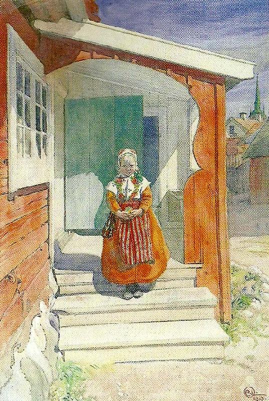 Carl Larsson lillanna -lilla anna oil painting picture